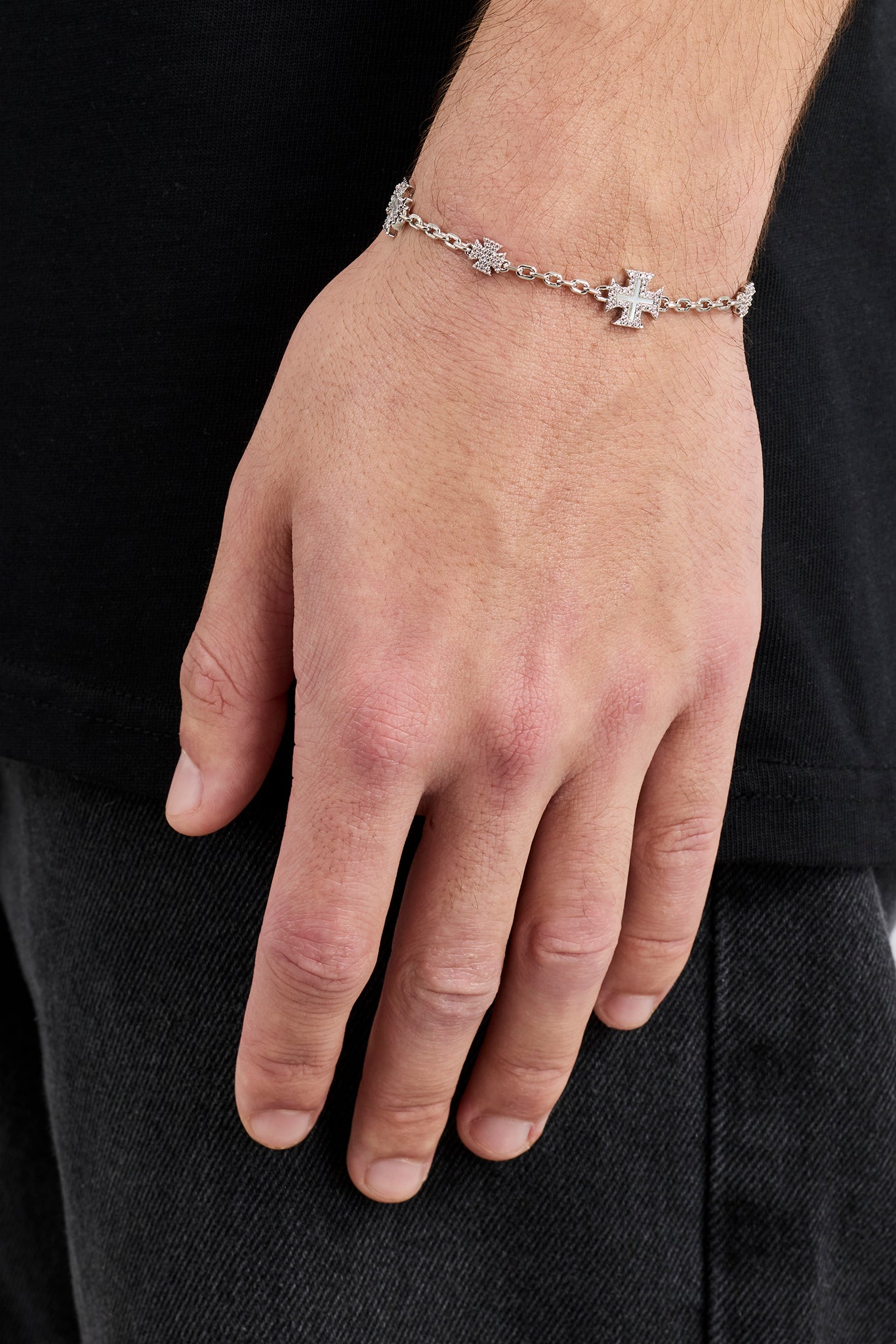 Mother of Pearl Micro Motif Rolo Bracelet - 8mm